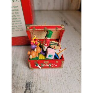 Enesco tons of toys vintage 1990 ornament Xmas chest‎